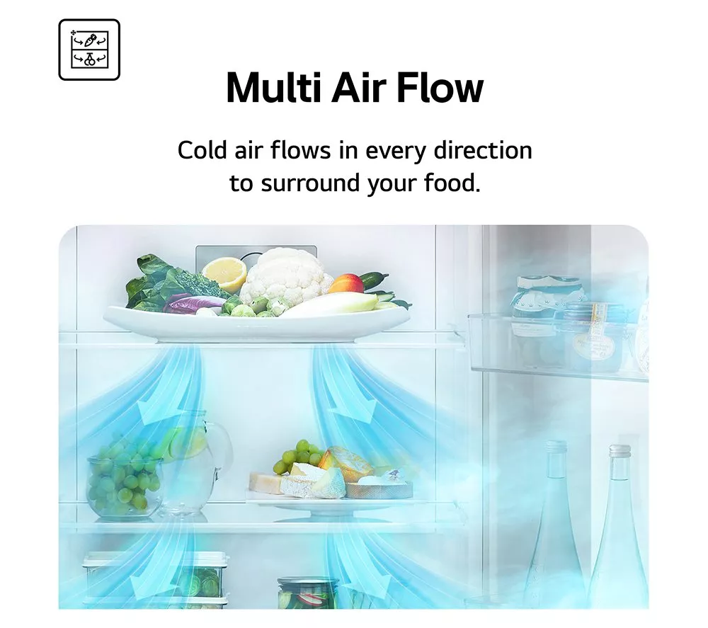 LG GMM41MSBEM Fridge Freezer - Silver
