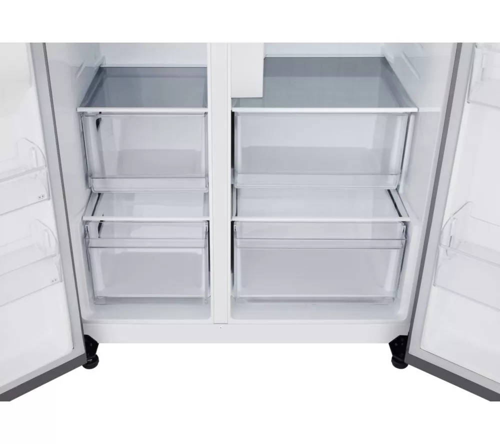 LG NatureFRESH GSLC40PYPE American-Style Fridge Freezer - Prime Silver