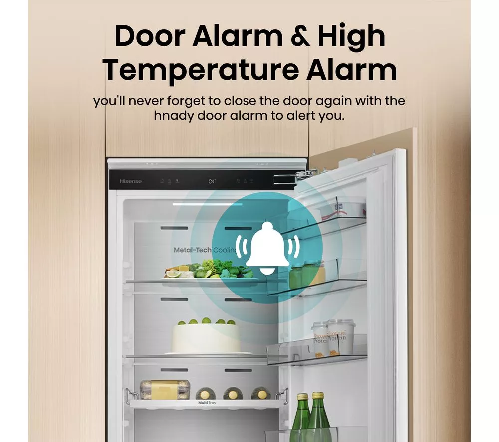 HISENSE RL3B303SAWE Integrated Tall Fridge - Fixed Hinge