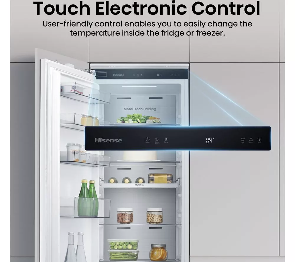 HISENSE RL3B303SAWE Integrated Tall Fridge - Fixed Hinge