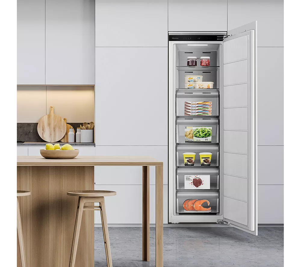 HISENSE FT3B213SAWE Integrated Tall Freezer - Fixed Hinge