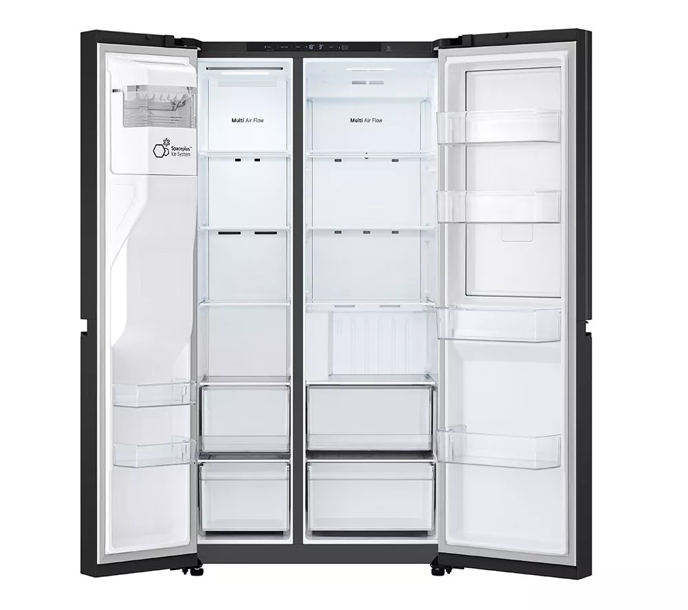 LG NatureFRESH GSJC40EPPE American-Style Fridge Freezer - Matte Black