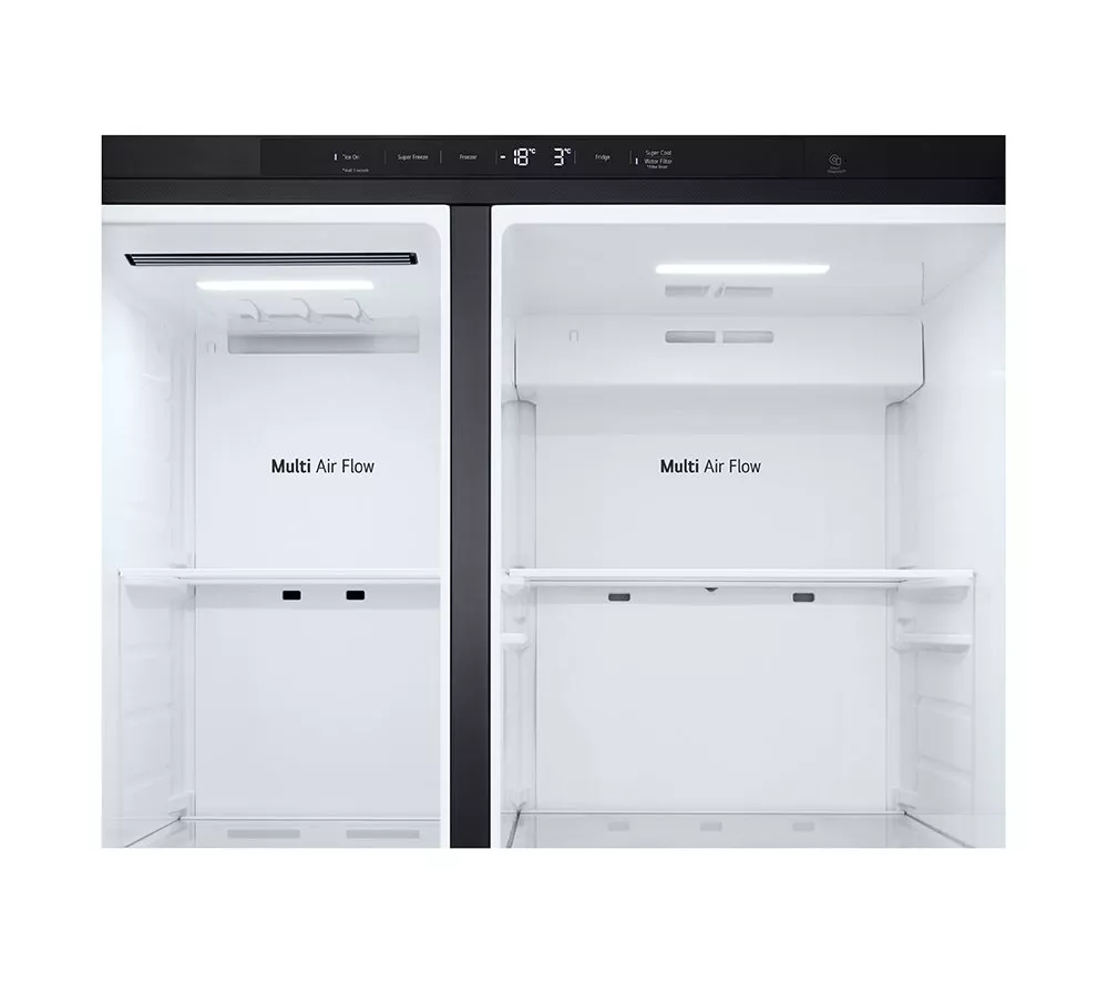 LG NatureFRESH GSJC40EPPE American-Style Fridge Freezer - Matte Black