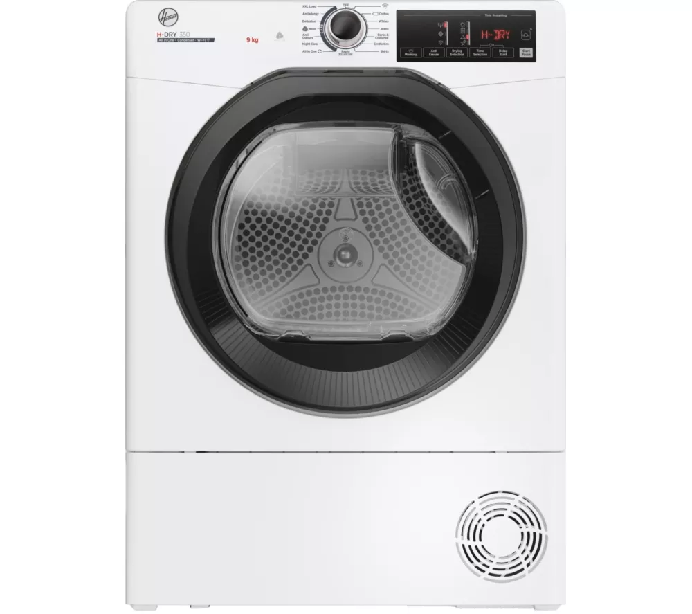 HOOVER H-Dry 350 HRE C9TBE-80 WiFi-enabled 9 kg Condenser Tumble Dryer - White