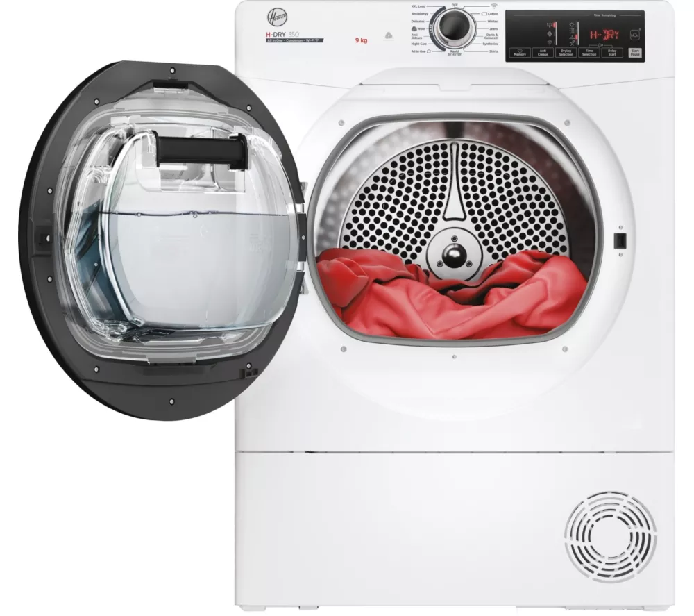 HOOVER H-Dry 350 HRE C9TBE-80 WiFi-enabled 9 kg Condenser Tumble Dryer - White