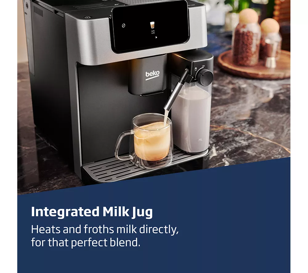 BEKO CaffeExperto CEG7304X Bean to Cup Coffee Machine - Silver