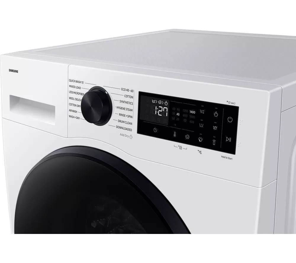 SAMSUNG Series 5 AI Energy WD90DG5B15BEEU WiFi-enabled 9 kg Washer Dryer - White