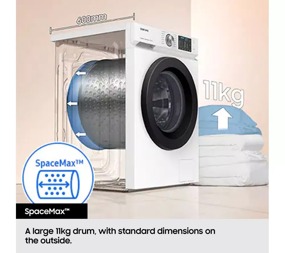 SAMSUNG Series 5 AI Energy WD11DG5B15BBU1 WiFi-enabled 11 kg Washer Dryer - Black