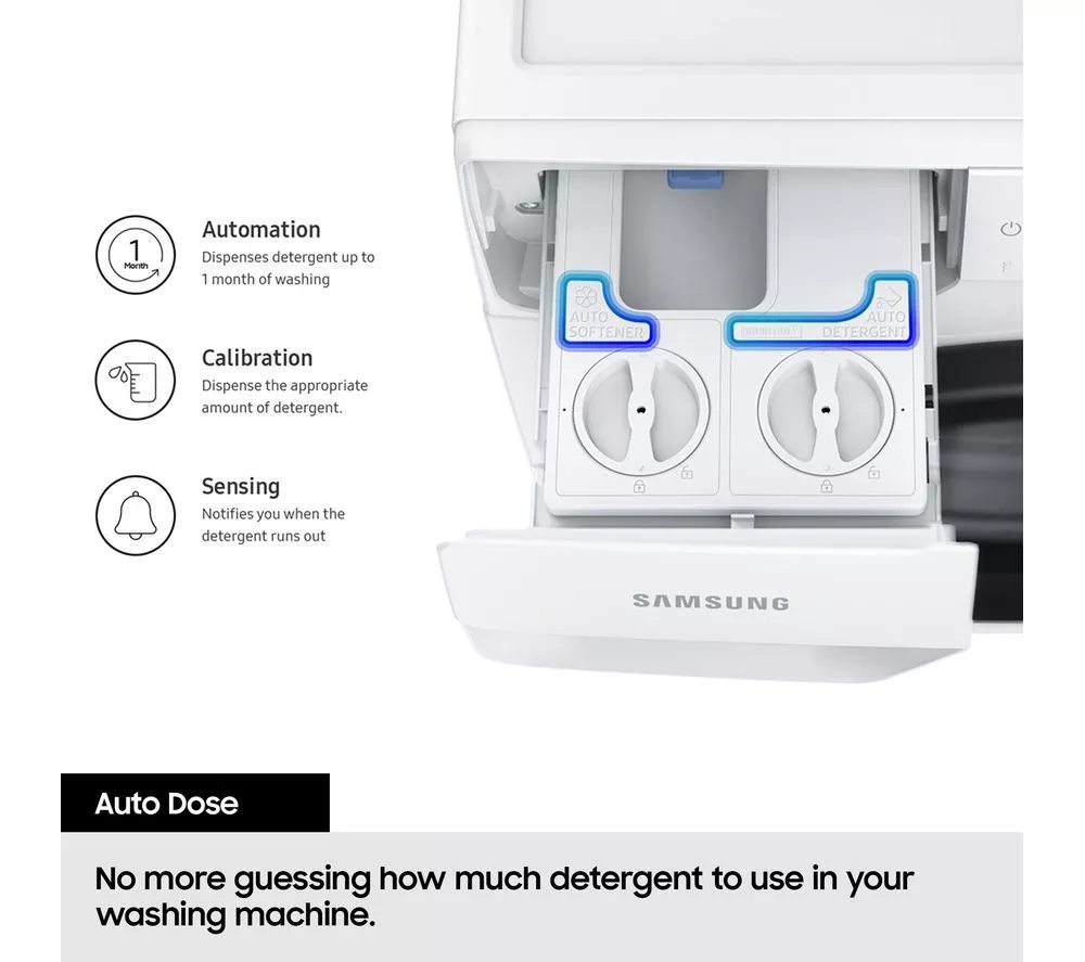 SAMSUNG Series 6 AI Energy WD90DG6B85BEU1 WiFi-enabled 9 kg Washer Dryer - White