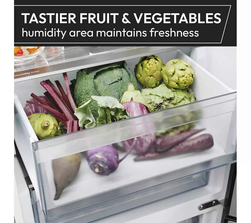 HOOVER H-Combi 500 HONCQ4T620EWXK Smart 70/30 Fridge Freezer - Silver