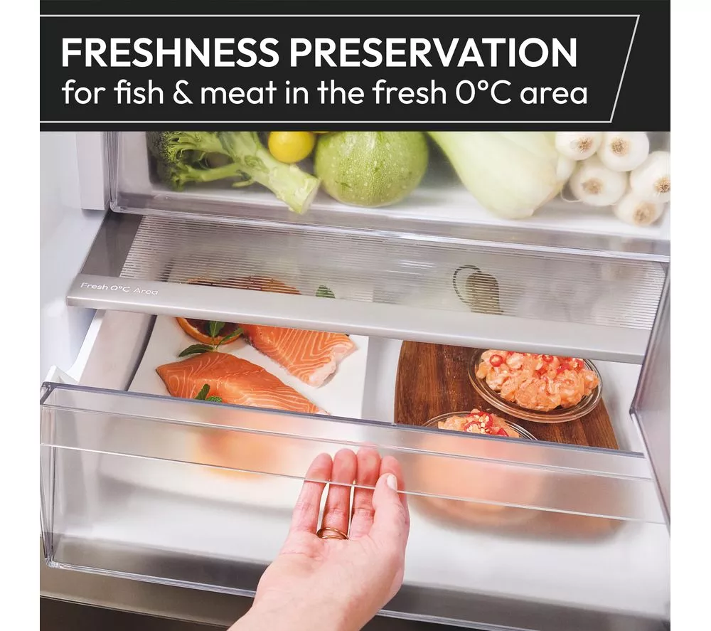 HOOVER H-Combi 500 HONCQ4T620EWXK Smart 70/30 Fridge Freezer - Silver