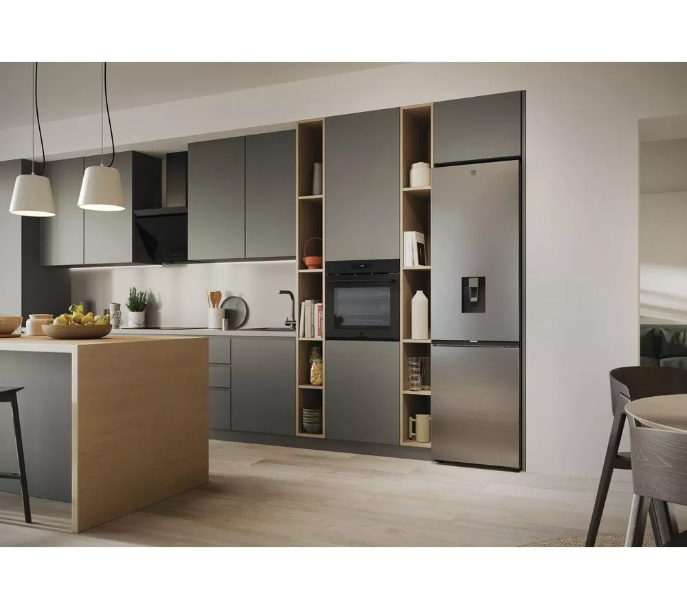 HOOVER H-Combi 500 HONCQ4T620EWXK Smart 70/30 Fridge Freezer - Silver