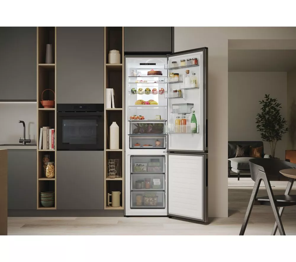 HOOVER H-Combi 500 HONCQ4T620EWXK Smart 70/30 Fridge Freezer - Silver