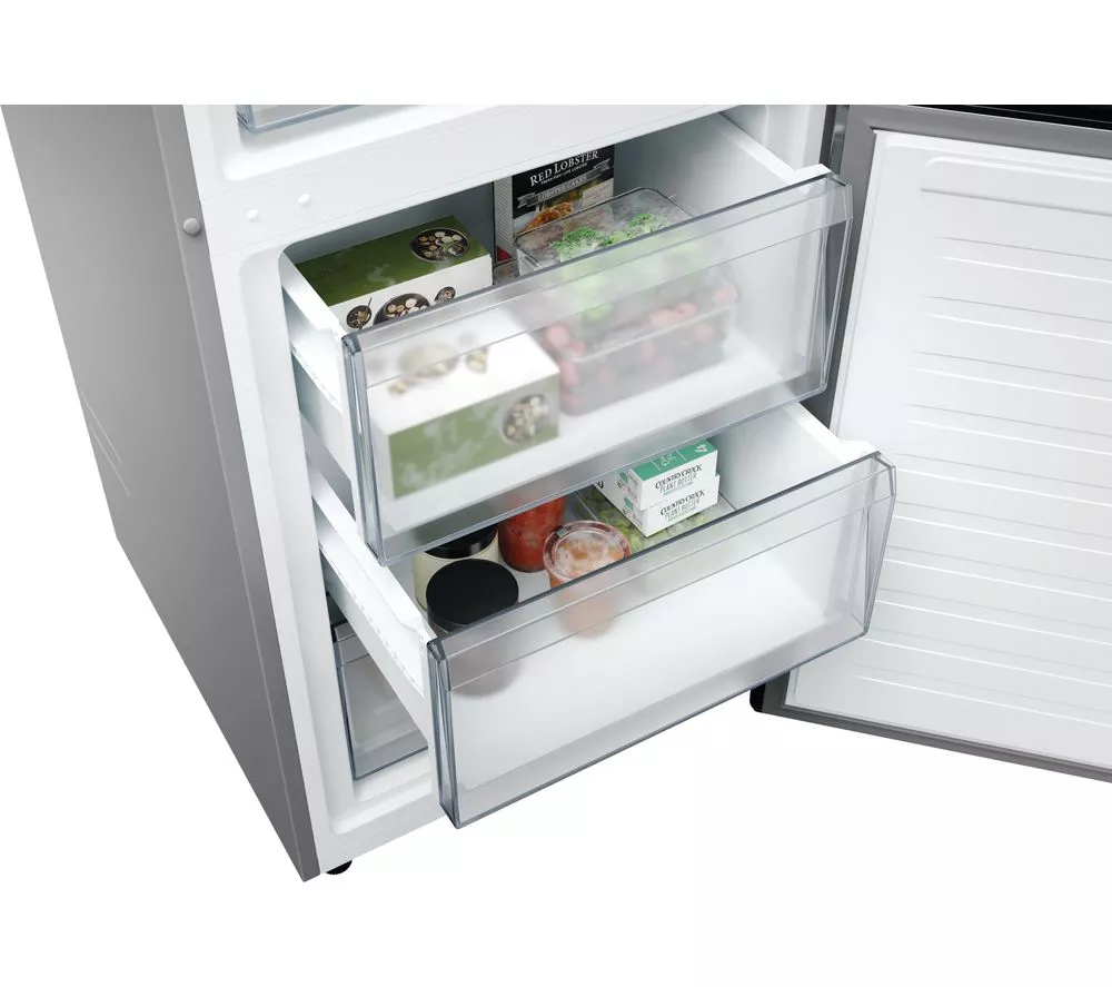 HOOVER H-Combi 500 HONCQ4T620EWXK Smart 70/30 Fridge Freezer - Silver