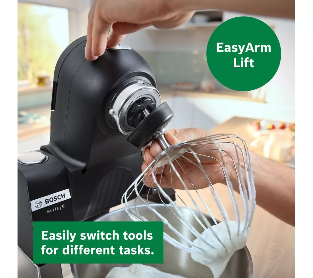 BOSCH Series 6 MUMS6ZM00G Stand Mixer - Black & Silver