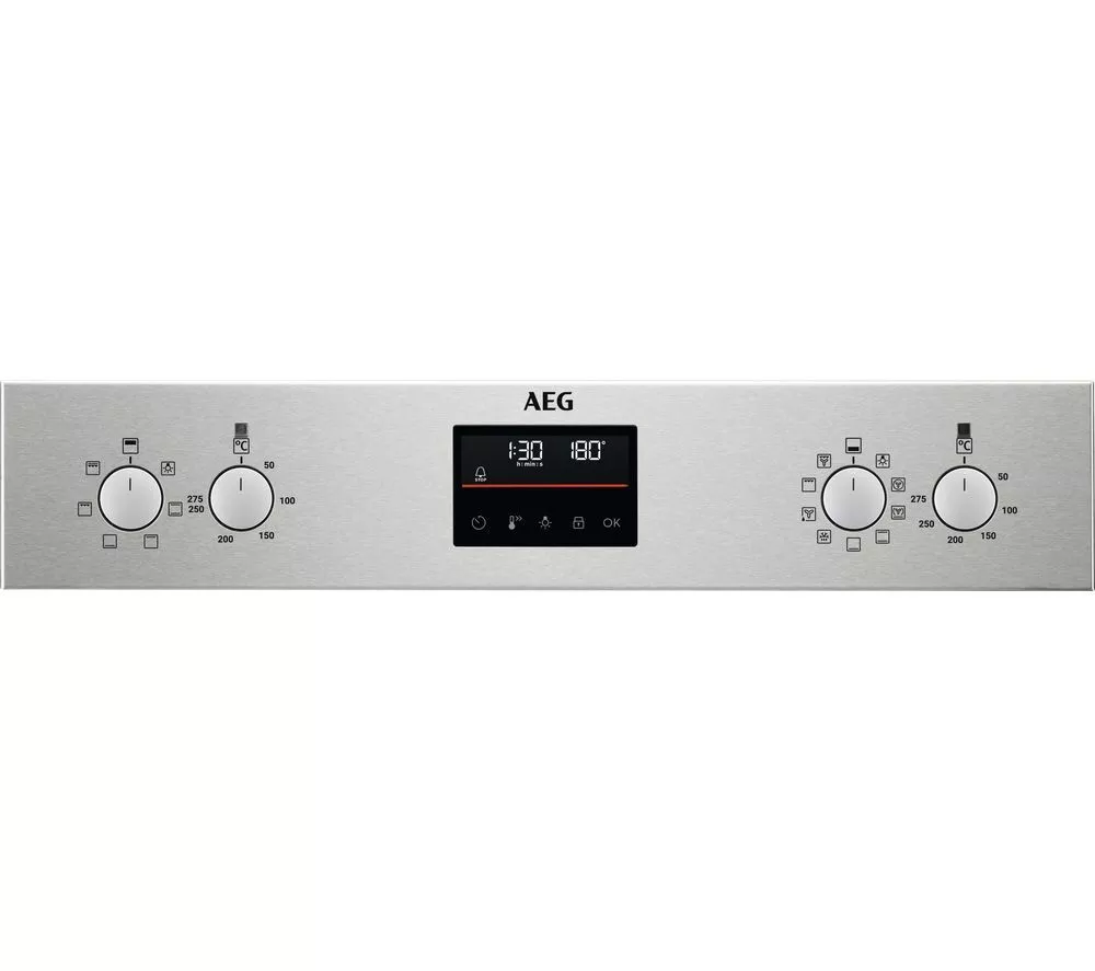AEG SurroundCook DCB535060M Electric Double Oven - Stainless Steel