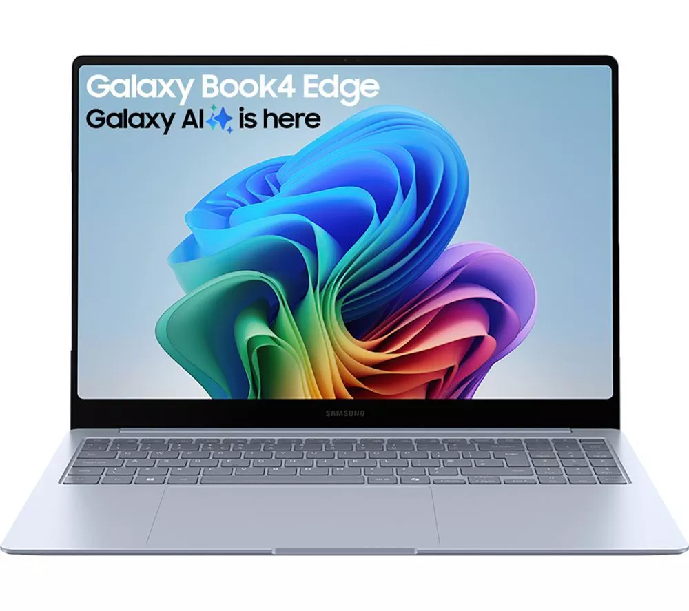 SAMSUNG Galaxy Book4 Edge 14" Refurbished Laptop, Copilot+ PC - Snapdragon X Elite, 512 GB SSD, Sapphire Blue, Excellent Condition