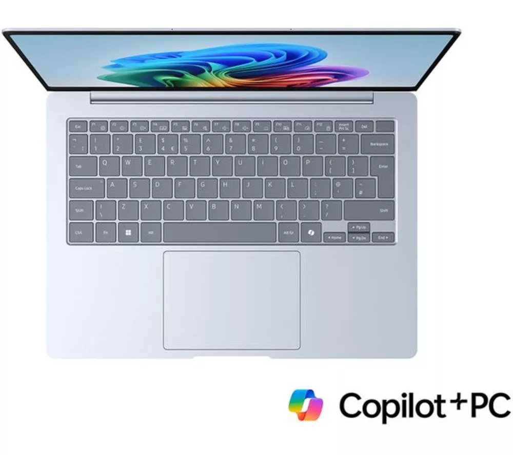 SAMSUNG Galaxy Book4 Edge 14" Refurbished Laptop, Copilot+ PC - Snapdragon X Elite, 512 GB SSD, Sapphire Blue (Very Good Condition)