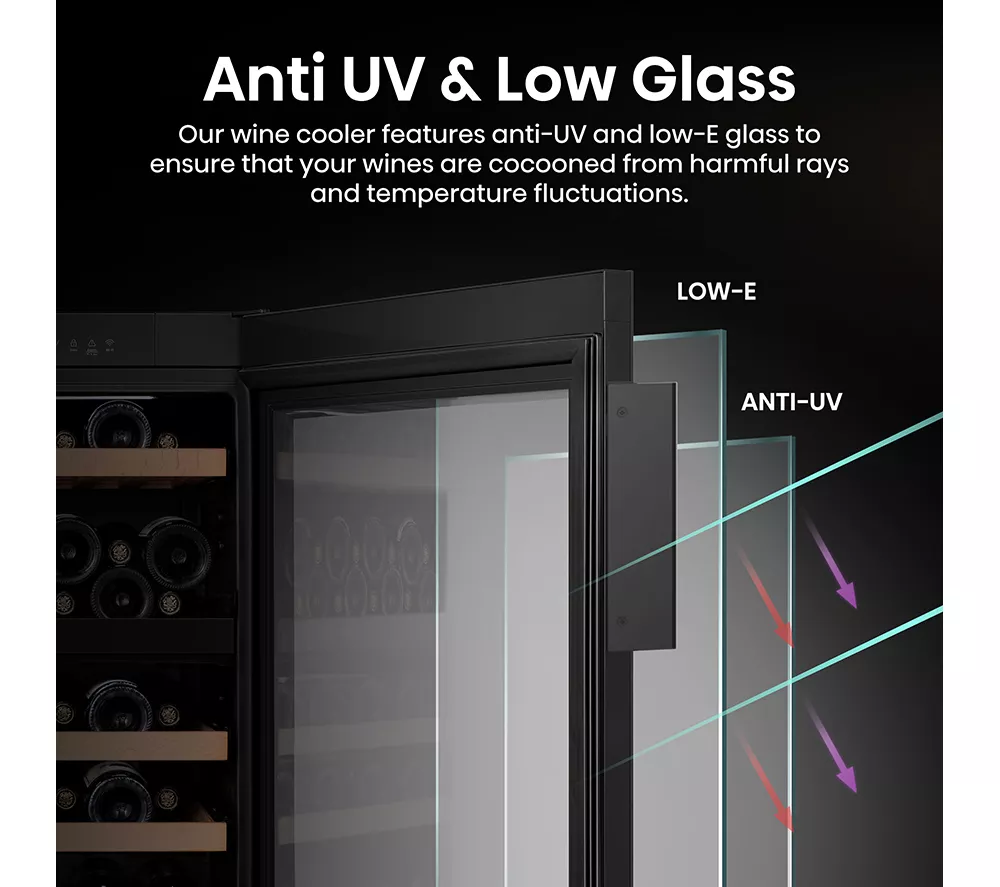 HISENSE RW3N122GSLF Wine Cooler - Black