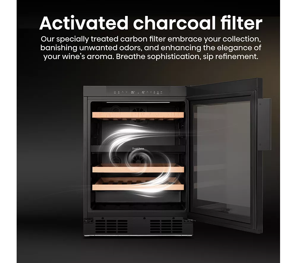 HISENSE RW3N122GSLF Wine Cooler - Black
