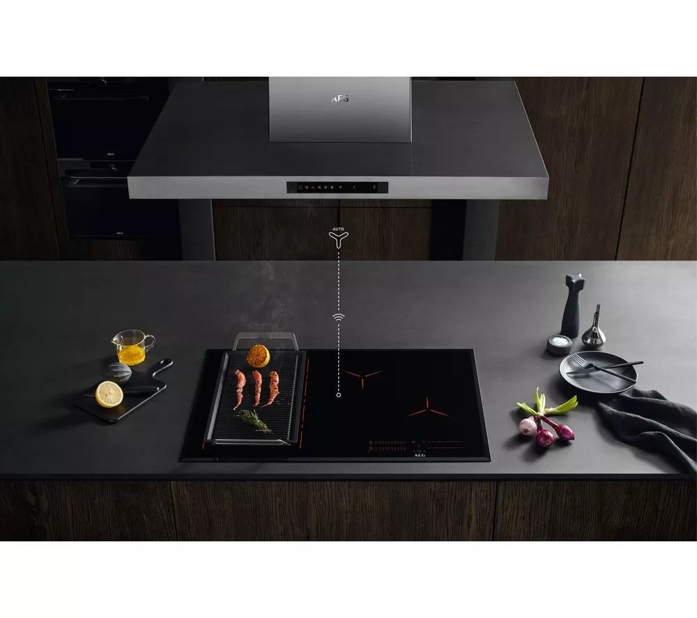AEG 6000 FlexiBridge TI64IG00FZ 60 cm Electric Induction Hob - SaphirMatt Black