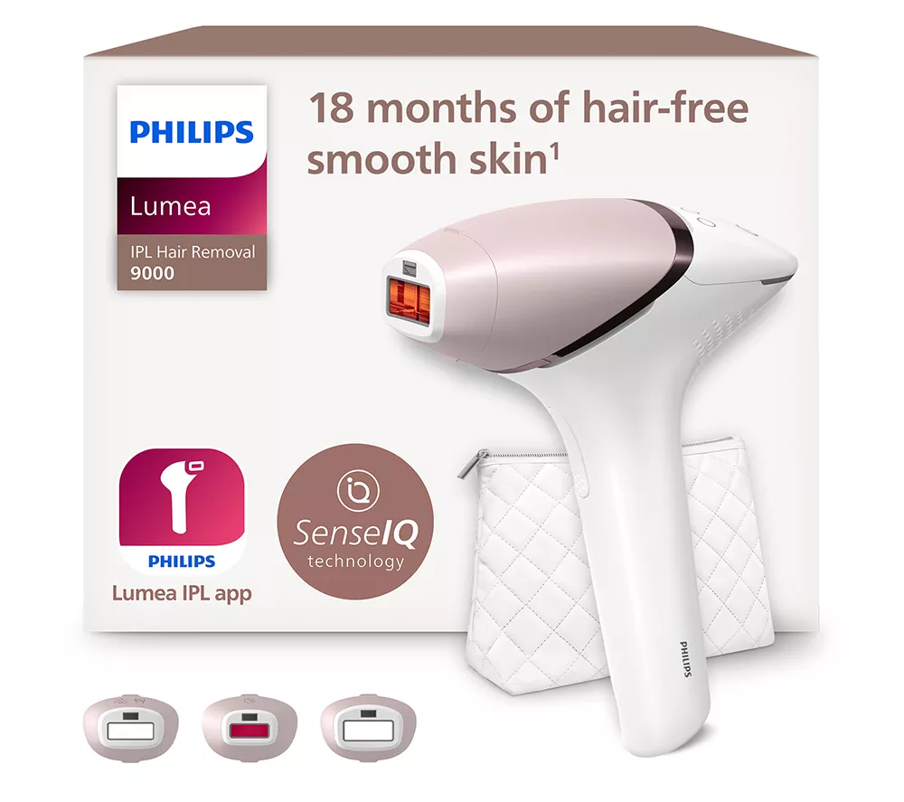 PHILIPS Lumea 9000 Series BRI955/01 Cordless IPL Hair Removal System - White & Pink