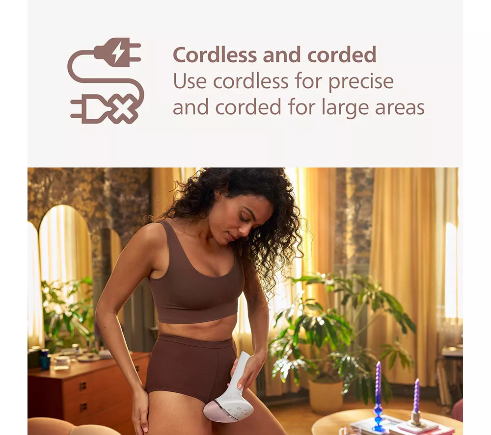 PHILIPS Lumea 9000 Series BRI955/01 Cordless IPL Hair Removal System - White & Pink