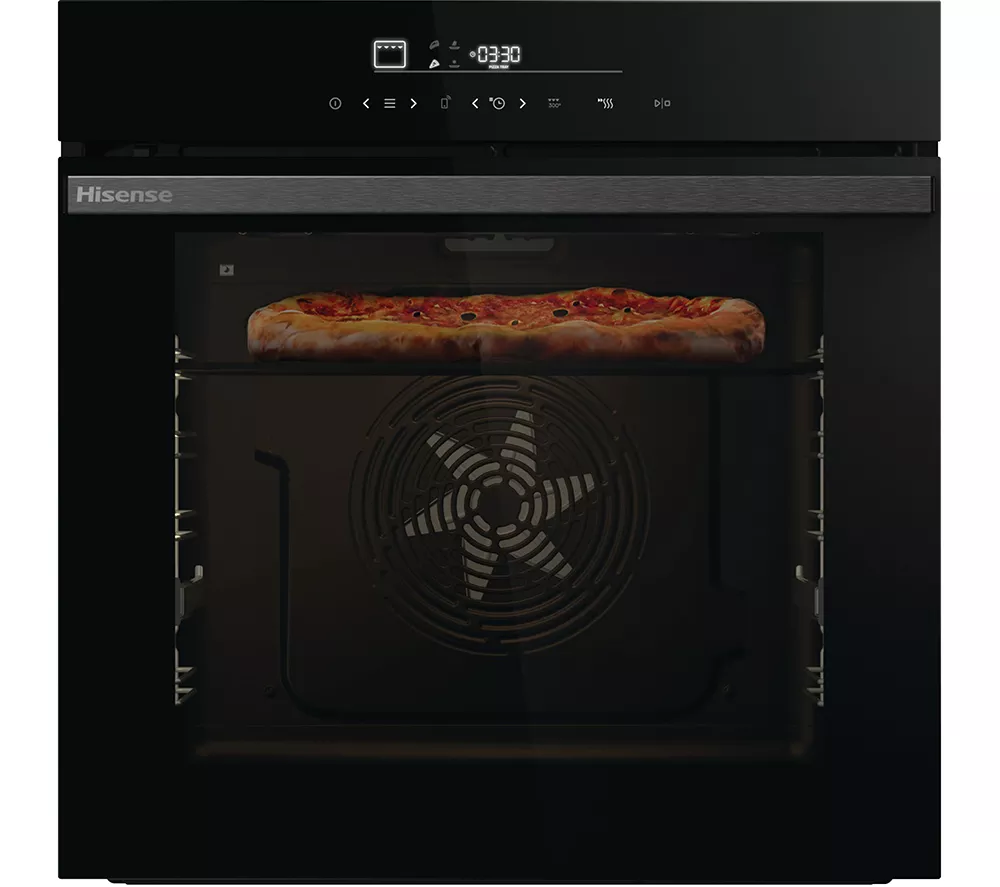 HISENSE Hi6 BlackLine HO66FAPizzaChef Electric Pyrolytic Smart Oven - Jet Black