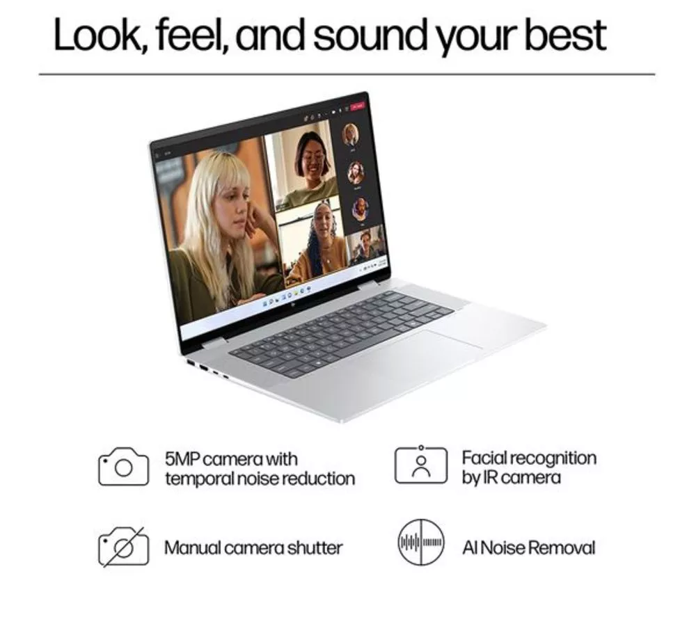 HP ENVY x360 16-ac0501na 16" 2 in 1 Refurbished Laptop - Intel® Core™ Ultra 7, 512 GB SSD, Silver (Excellent Condition)