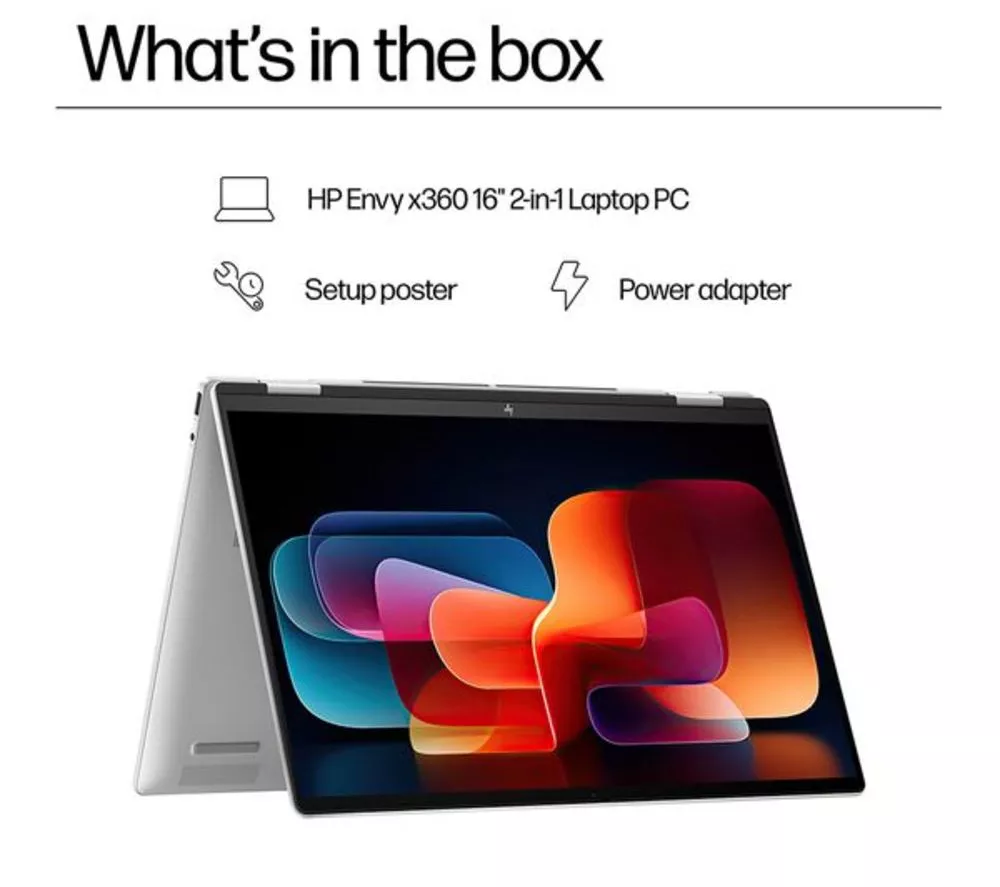 HP ENVY x360 16-ac0501na 16" 2 in 1 Refurbished Laptop - Intel® Core™ Ultra 7, 512 GB SSD, Silver (Excellent Condition)