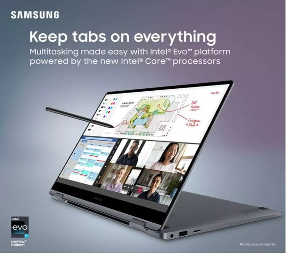 SAMSUNG Galaxy Book4 360 15.6" 2 in 1 Refurbished Laptop - Intel® Core™ 5, 256 GB SSD, Grey (Excellent Condition)