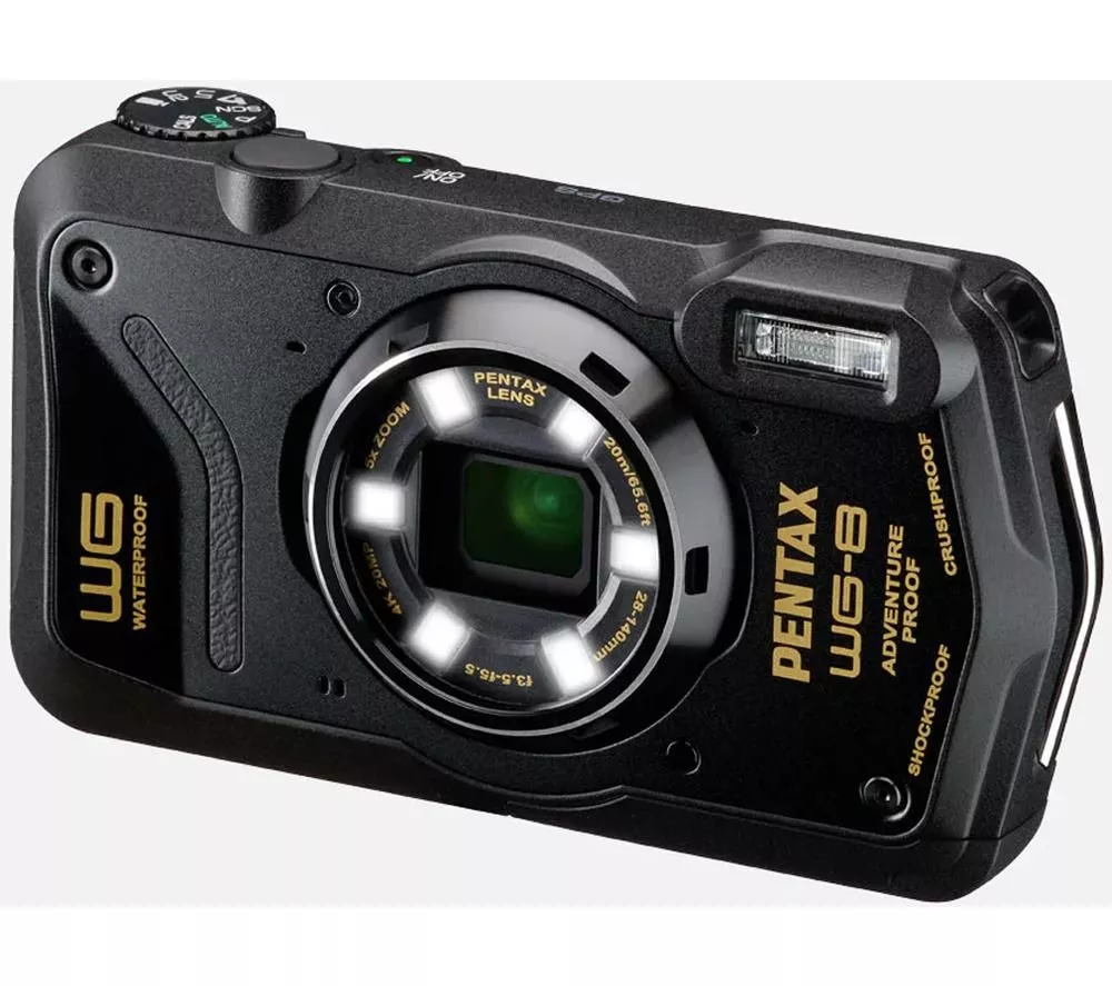 PENTAX WG-8 Tough Compact Camera - Black