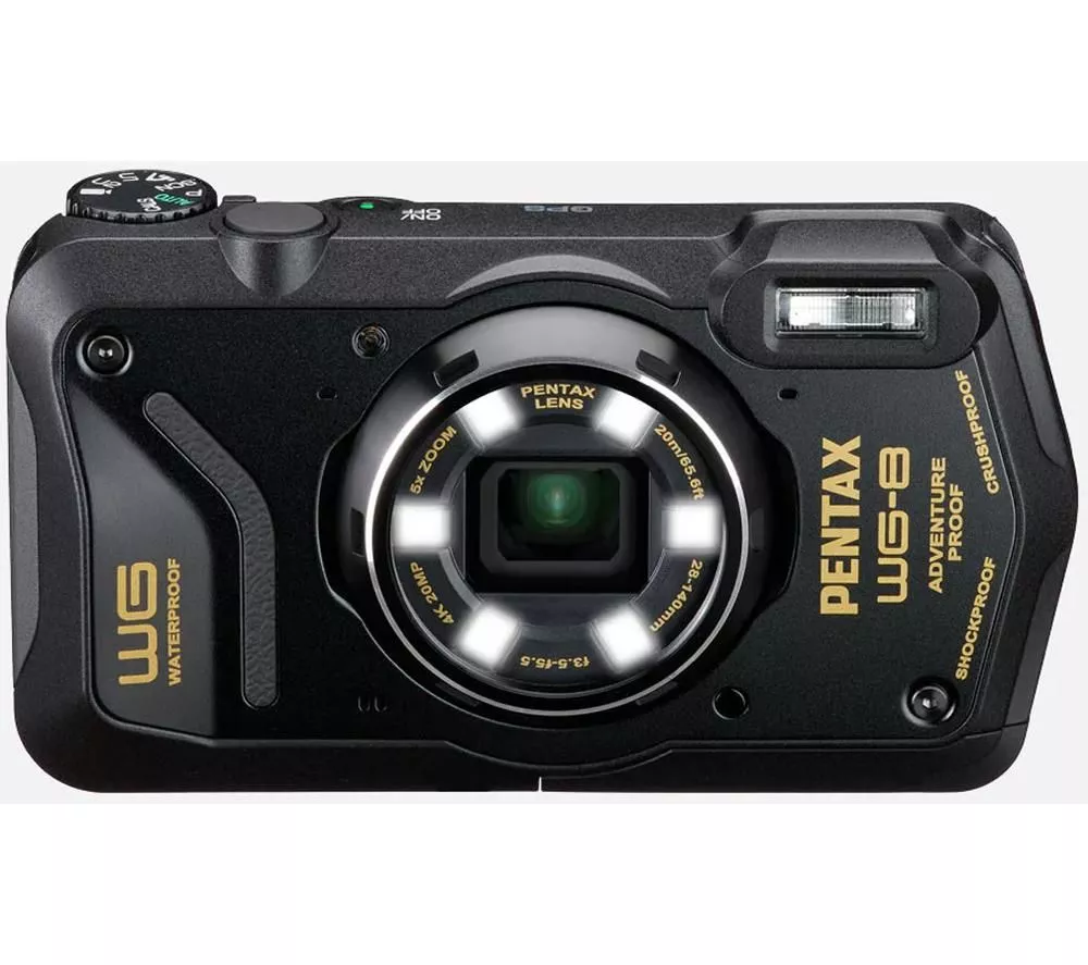 PENTAX WG-8 Tough Compact Camera - Black