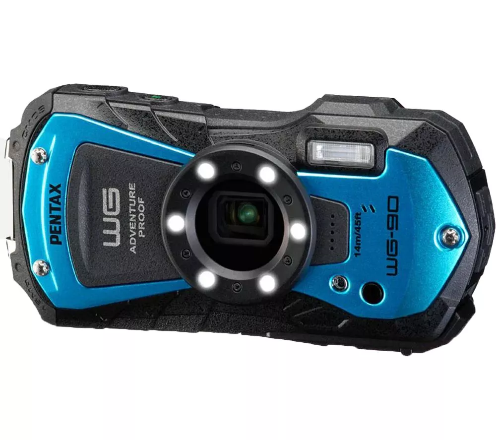 PENTAX WG-90 Tough Compact Camera - Blue