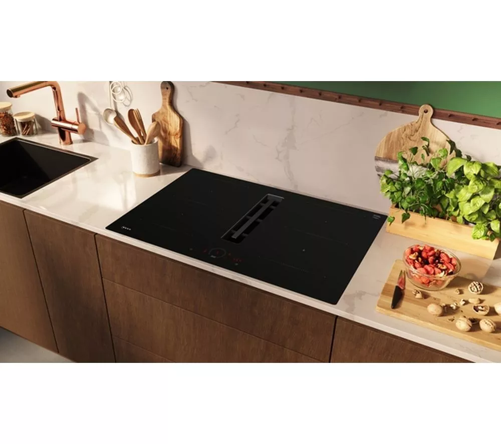 NEFF N70 V58NHQ4L0 80 cm Vented Electric Induction Smart Hob - Black
