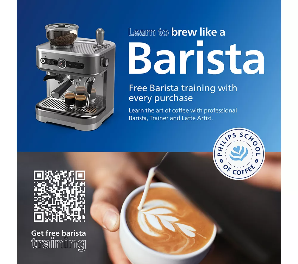 PHILIPS Barista Brew PSA3228/01 Bean to Cup Coffee Machine - Black