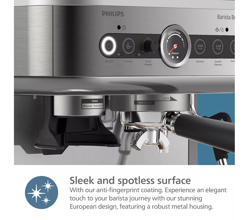 PHILIPS Barista Brew PSA3228/01 Bean to Cup Coffee Machine - Black