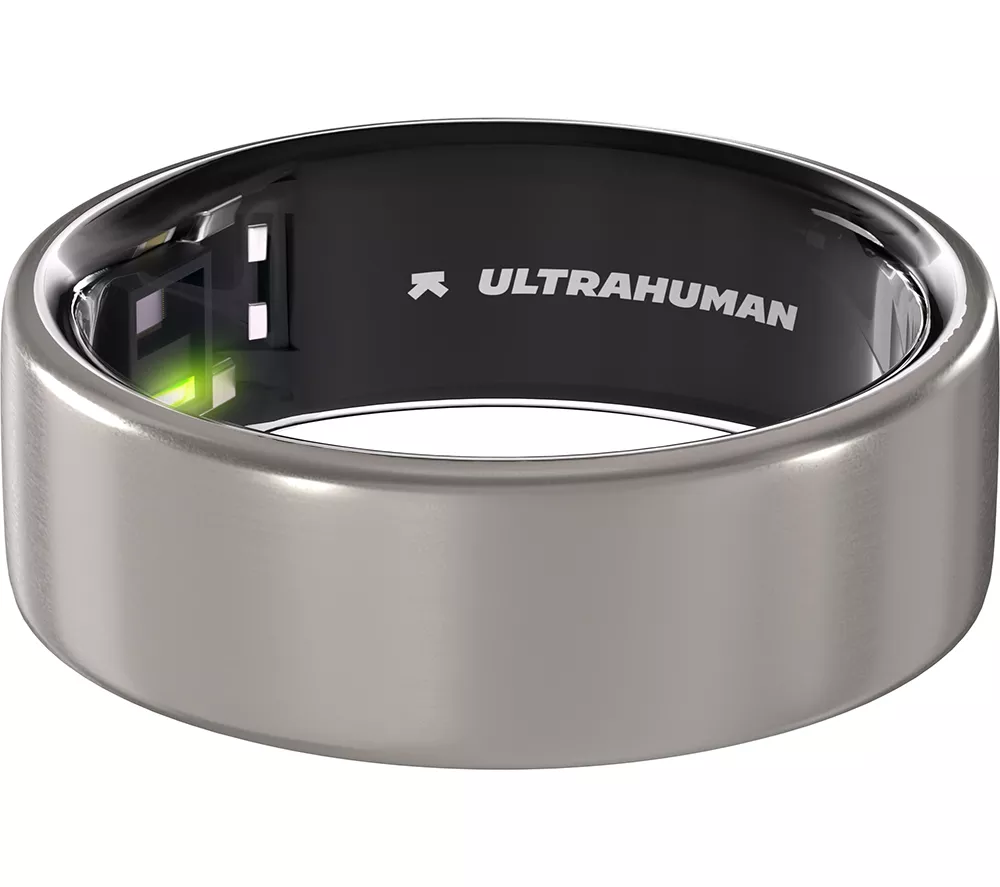 ULTRAHUMAN Ring Air - Raw Titanium, Size 7