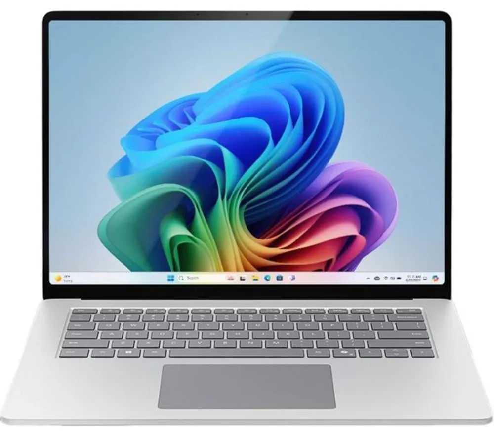 MICROSOFT 15" Refurbished Surface Laptop, Copilot+ PC - Snapdragon X Elite, 256 GB SSD, Platinum (Very Good Condition)