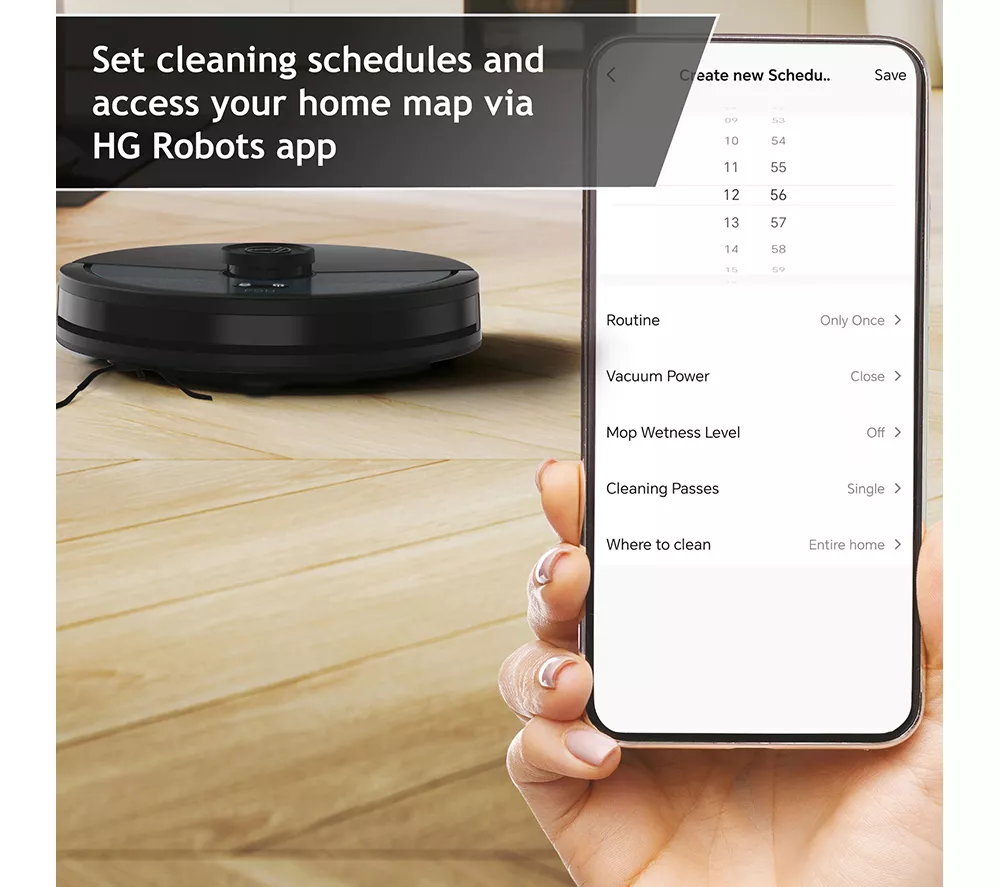 HOOVER HG4 Hydro Pro Robot Vacuum Cleaner - Blue & Black