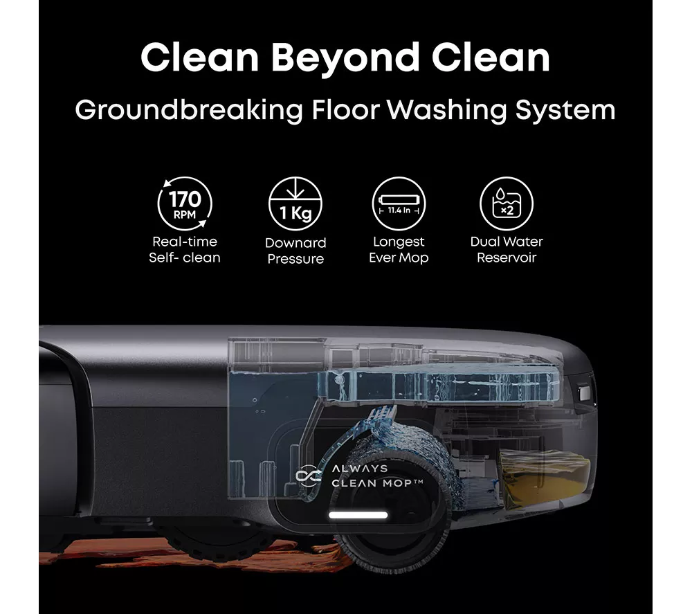 EUFY Omni S1 Pro Robot Vacuum Cleaner & All-in-One Station - Black