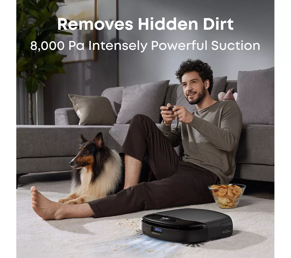 EUFY Omni S1 Pro Robot Vacuum Cleaner & All-in-One Station - Black