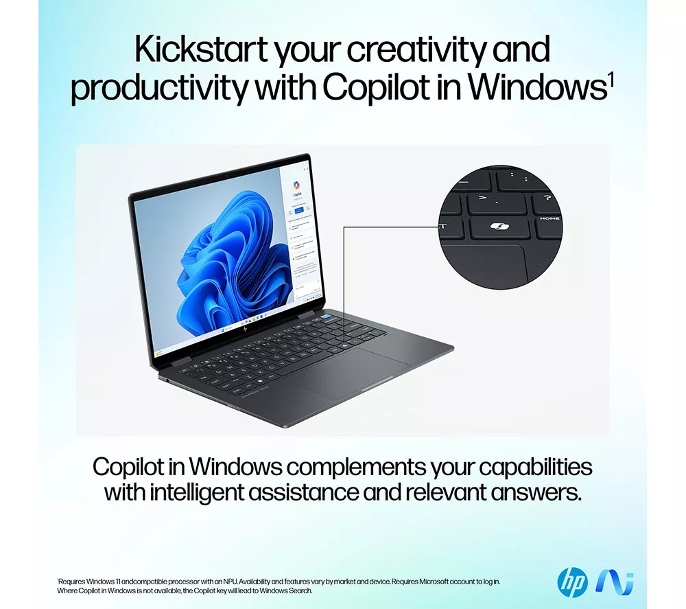 HP OmniBook Ultra Flip 14" 2 in 1 Laptop - Intel® Core™ Ultra 7, 2 TB SSD, Grey