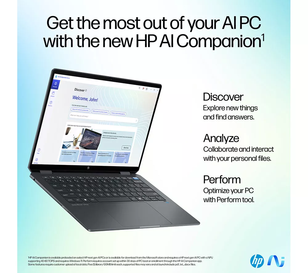 HP OmniBook Ultra Flip 14" 2 in 1 Laptop - Intel® Core™ Ultra 7, 2 TB SSD, Grey