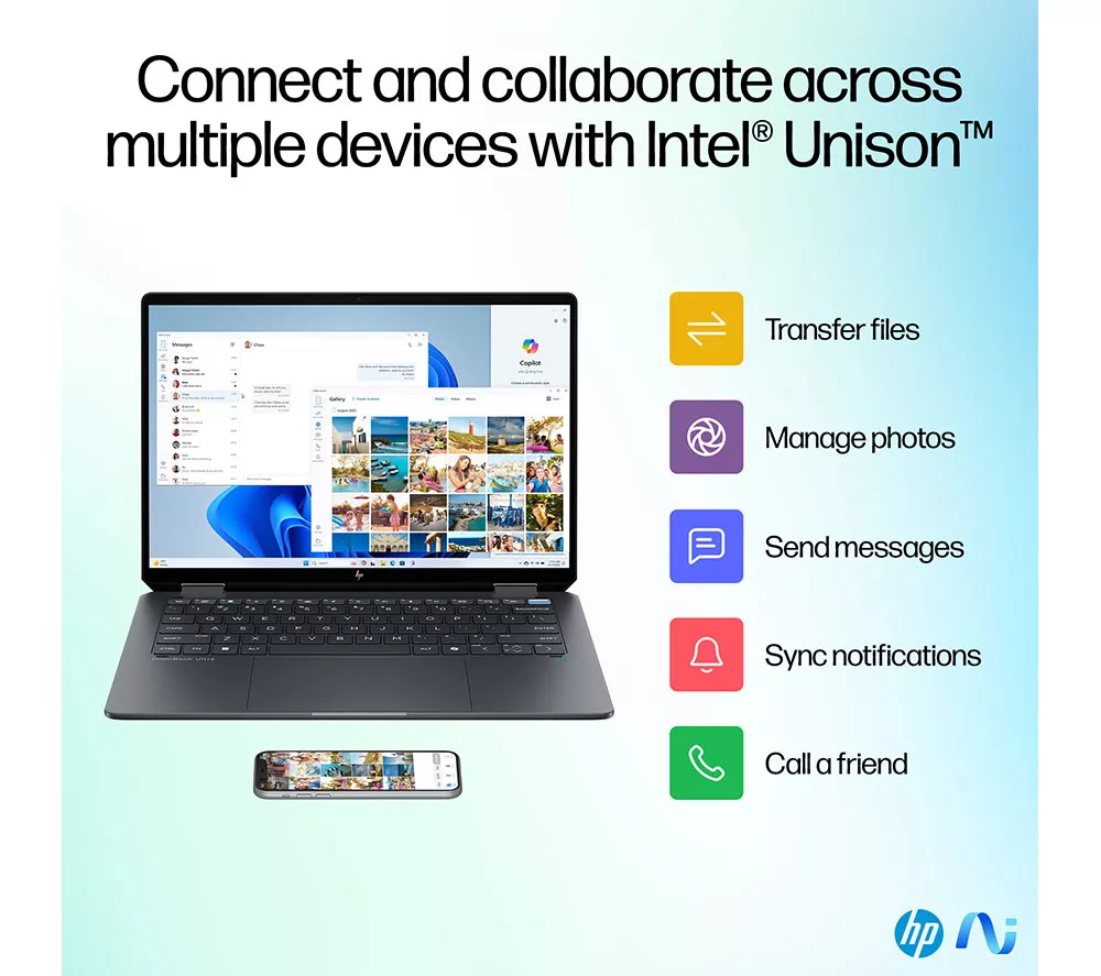 HP OmniBook Ultra Flip 14" 2 in 1 Laptop - Intel® Core™ Ultra 7, 2 TB SSD, Grey