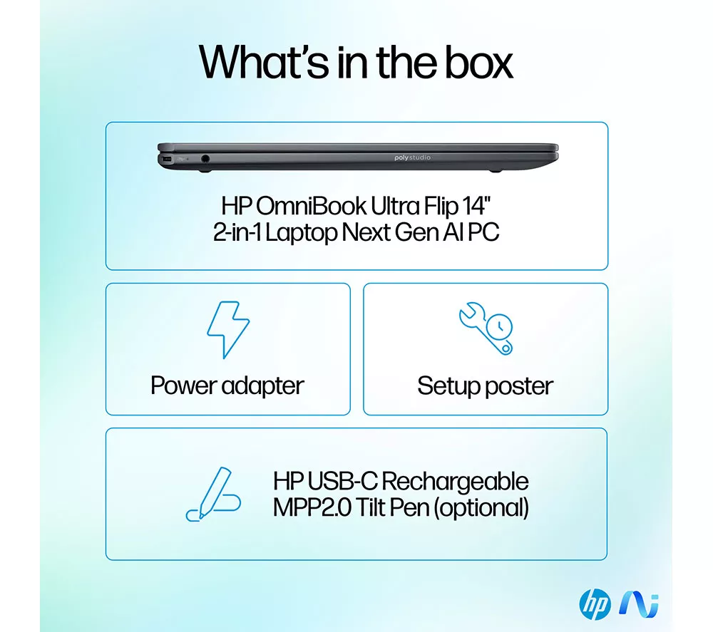 HP OmniBook Ultra Flip 14" 2 in 1 Laptop - Intel® Core™ Ultra 7, 2 TB SSD, Grey