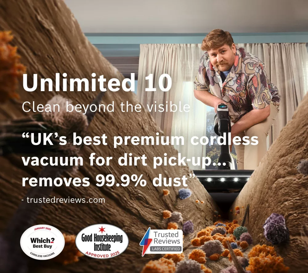 BOSCH Unlimited 10 BBS1041GGB Cordless Vacuum Cleaner - Greige