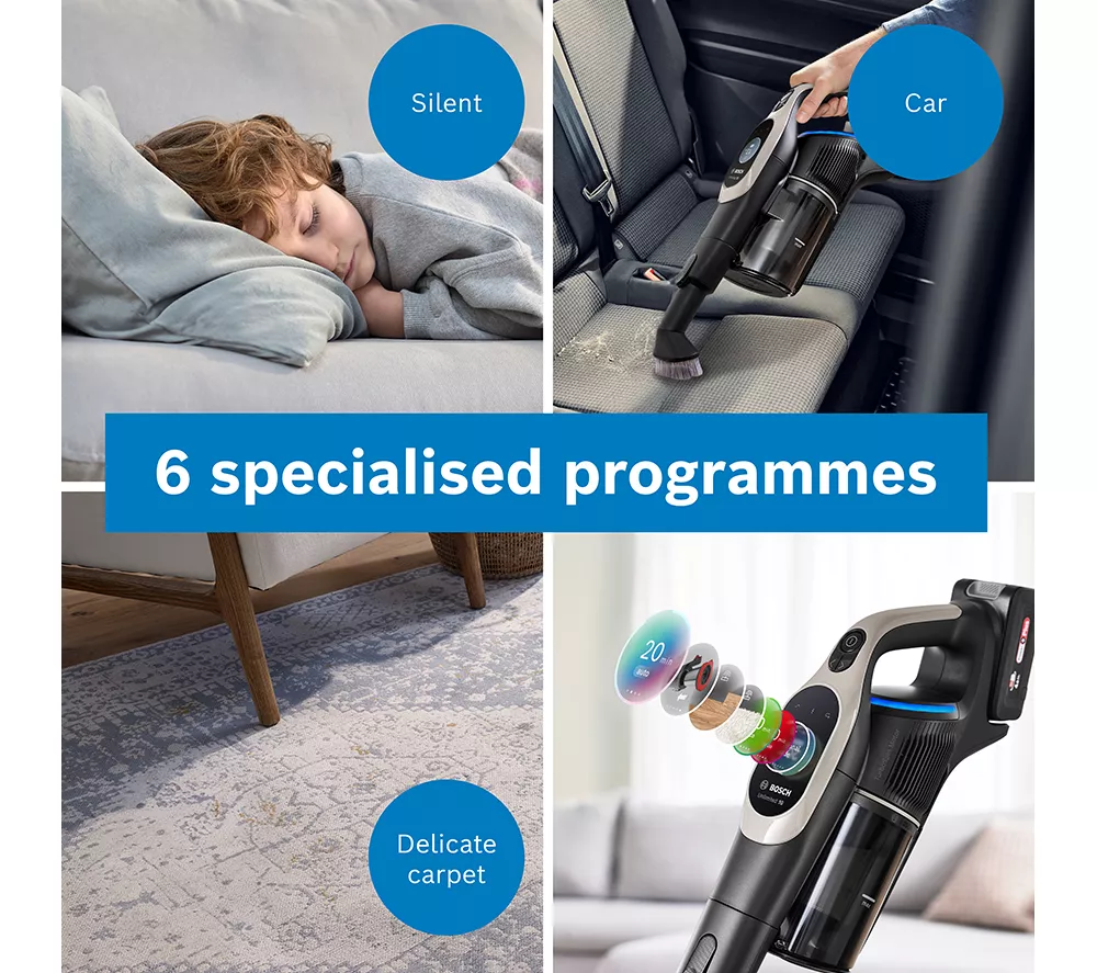 BOSCH Unlimited 10 BBS1041GGB Cordless Vacuum Cleaner - Greige