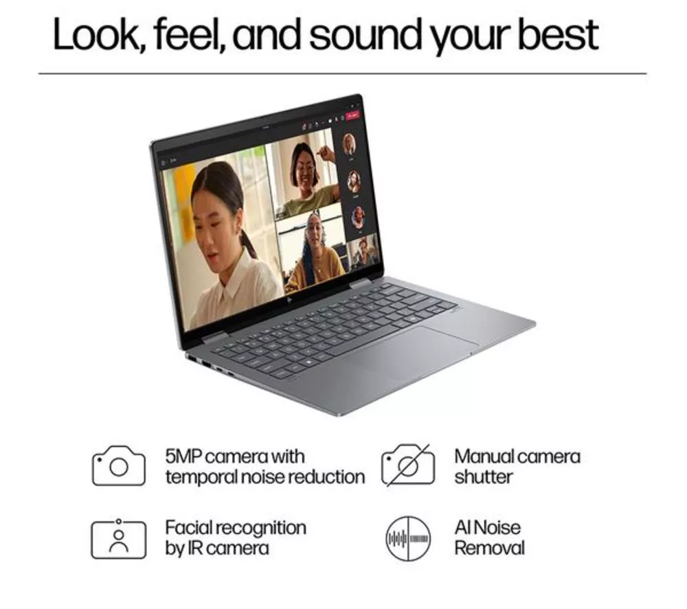 HP ENVY x360 14-fc0501na 14" 2 in 1 Refurbished Laptop - Intel® Core™ Ultra 5, 512 GB SSD, Silver (Very Good Condition)