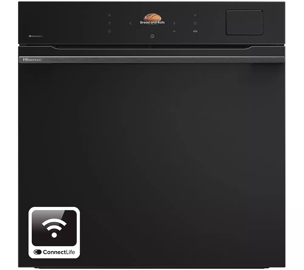 HISENSE Hi8 BlackLine BAS6AH8BUKWF Electric Steam Smart Oven - Jet Black